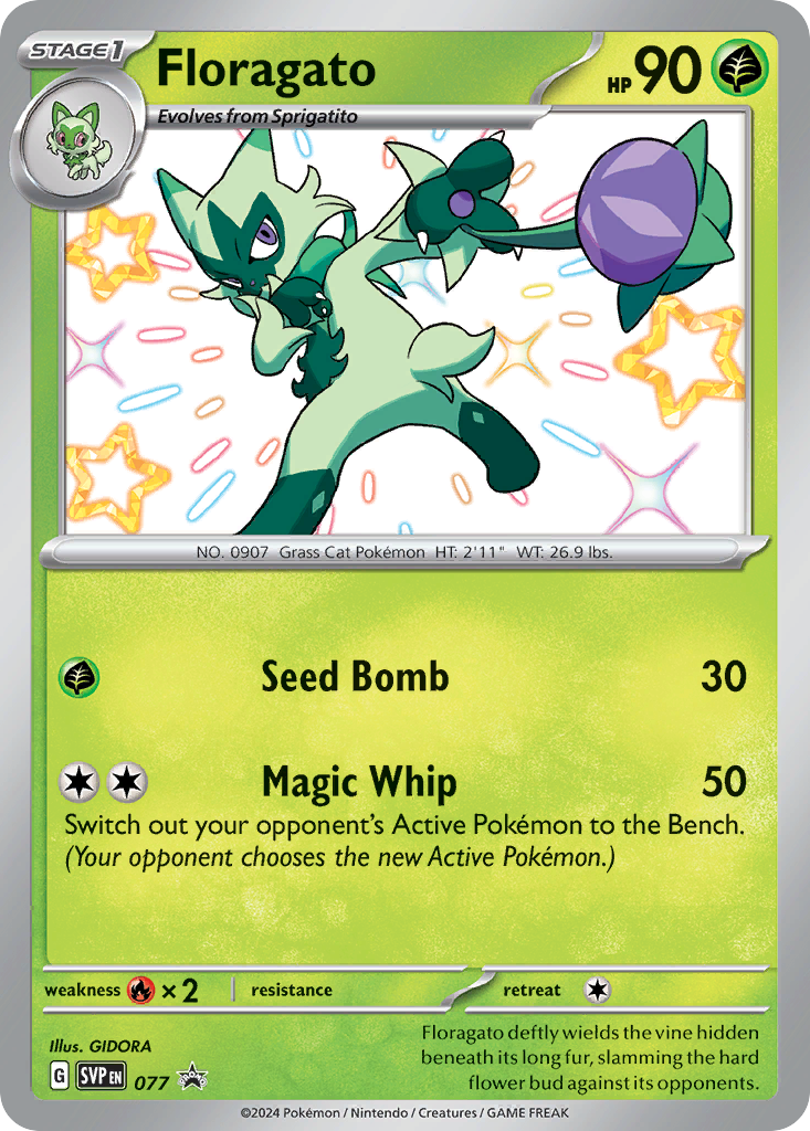 Floragato 077 Scarlet & Violet Black Star Promos