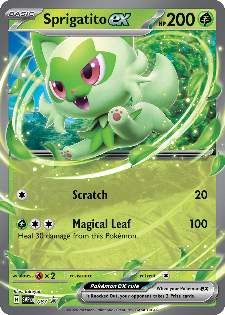 Sprigatito ex 087 Scarlet & Violet Black Star Promos