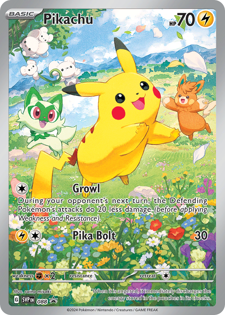 Pikachu 088 Scarlet & Violet Black Star Promos