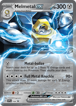Melmetal ex 104 Scarlet & Violet Black Star Promos