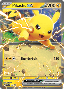 Pikachu ex 106 Scarlet & Violet Black Star Promos