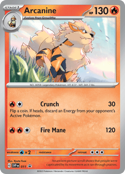 Arcanine 011 Scarlet & Violet Black Star Promos