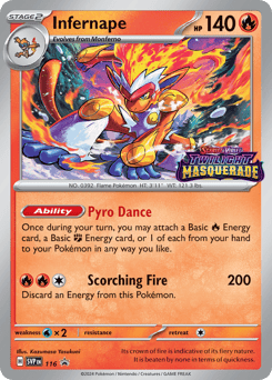 Infernape 116 Scarlet & Violet Black Star Promos