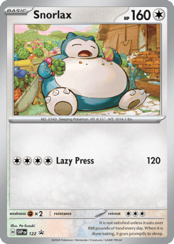 Snorlax 122 Scarlet & Violet Black Star Promos