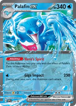 Palafin ex 126 Scarlet & Violet Black Star Promos