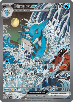 Kingdra ex 131 Scarlet & Violet Black Star Promos