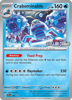 Crabominable 134 Scarlet & Violet Black Star Promos
