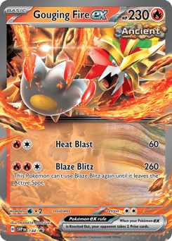 Gouging Fire ex 144 Scarlet & Violet Black Star Promos