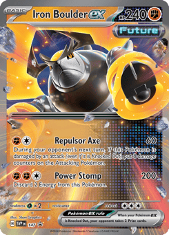 Iron Boulder ex 147 Scarlet & Violet Black Star Promos