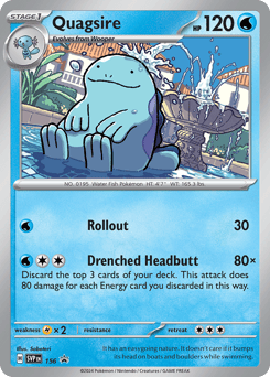 Quagsire 156 Scarlet & Violet Black Star Promos