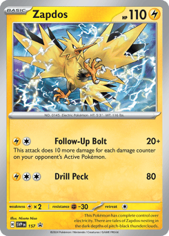 Zapdos 157 Scarlet & Violet Black Star Promos