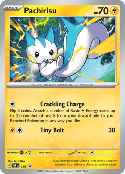 Pachirisu 158 Scarlet & Violet Black Star Promos