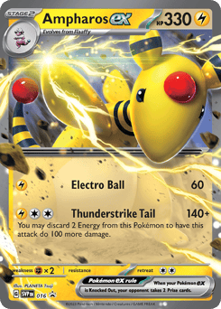 Ampharos ex 016 Scarlet & Violet Black Star Promos