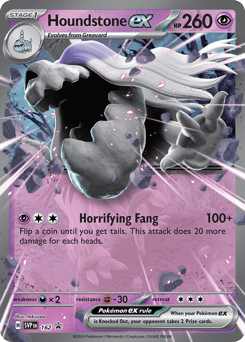 Houndstone ex 162 Scarlet & Violet Black Star Promos