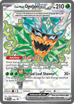 Teal Mask Ogerpon ex 166 Scarlet & Violet Black Star Promos