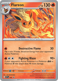 Flareon 167 Scarlet & Violet Black Star Promos