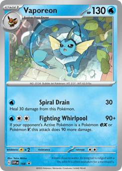 Vaporeon 168 Scarlet & Violet Black Star Promos