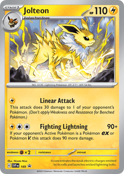 Jolteon 169 Scarlet & Violet Black Star Promos
