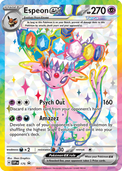 Espeon ex 175 Scarlet & Violet Black Star Promos