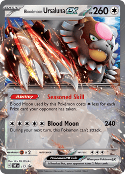 Bloodmoon Ursaluna ex 177 Scarlet & Violet Black Star Promos