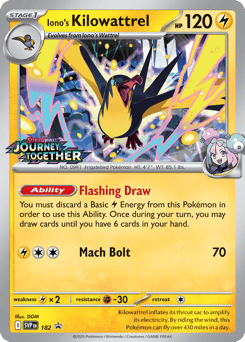 Iono's Kilowattrel 182 Scarlet & Violet Black Star Promos