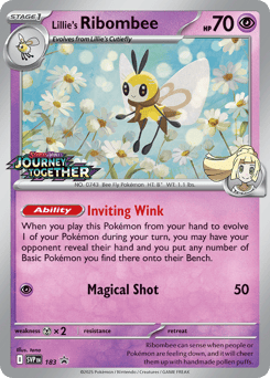 Lillie's Ribombee 183 Scarlet & Violet Black Star Promos