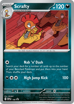 Scrafty 188 Scarlet & Violet Black Star Promos