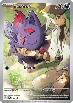 N's Zorua 189 Scarlet & Violet Black Star Promos