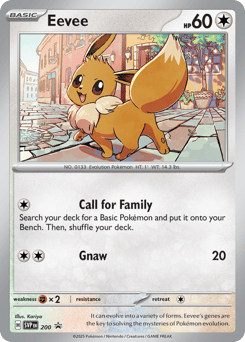 Eevee 200 Scarlet & Violet Black Star Promos