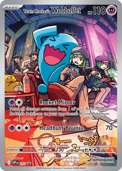 Team Rocket's Wobbuffet 203 Scarlet & Violet Black Star Promos
