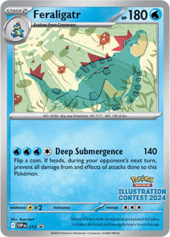 Feraligatr 213 Scarlet & Violet Black Star Promos