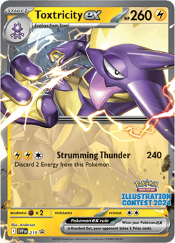 Toxtricity ex 215 Scarlet & Violet Black Star Promos