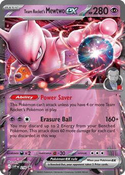 Team Rocket's Mewtwo ex 216 Scarlet & Violet Black Star Promos