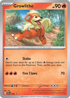 Growlithe 024 Scarlet & Violet Black Star Promos
