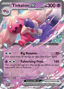Tinkaton ex 031 Scarlet & Violet Black Star Promos