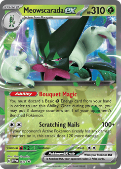 Meowscarada ex 033 Scarlet & Violet Black Star Promos