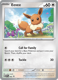 Eevee 043 Scarlet & Violet Black Star Promos