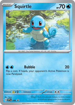 Squirtle 048 Scarlet & Violet Black Star Promos