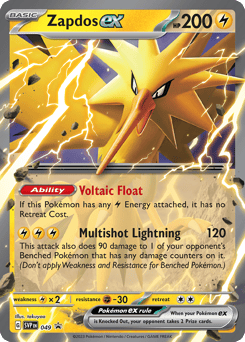 Zapdos ex 049 Scarlet & Violet Black Star Promos