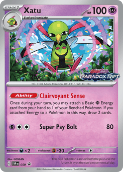 Xatu 059 Scarlet & Violet Black Star Promos
