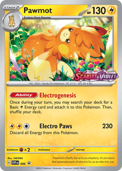 Pawmot 006 Scarlet & Violet Black Star Promos