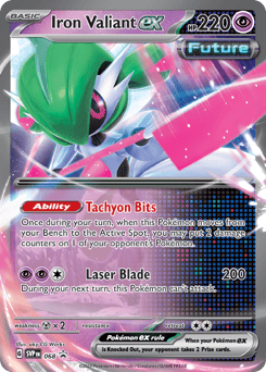 Iron Valiant ex 068 Scarlet & Violet Black Star Promos