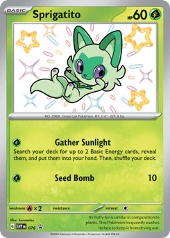 Sprigatito 076 Scarlet & Violet Black Star Promos