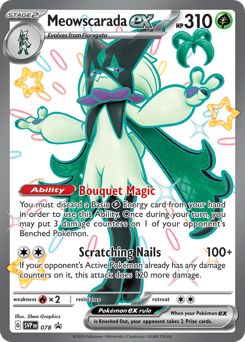 Meowscarada ex 078 Scarlet & Violet Black Star Promos