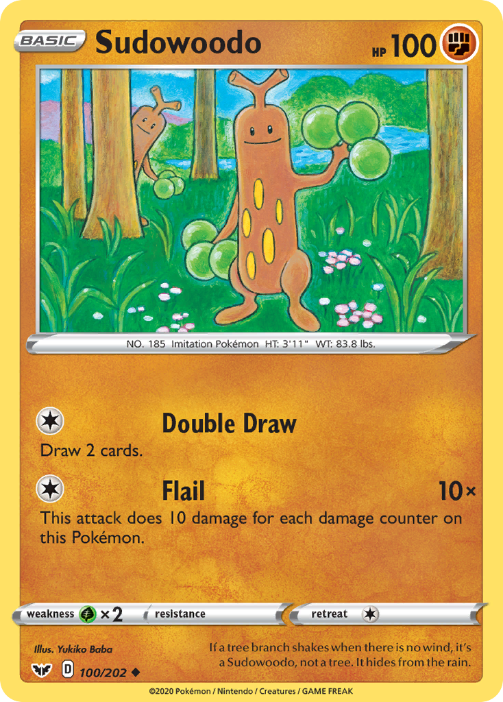 Sudowoodo 100/202 Sword & Shield
