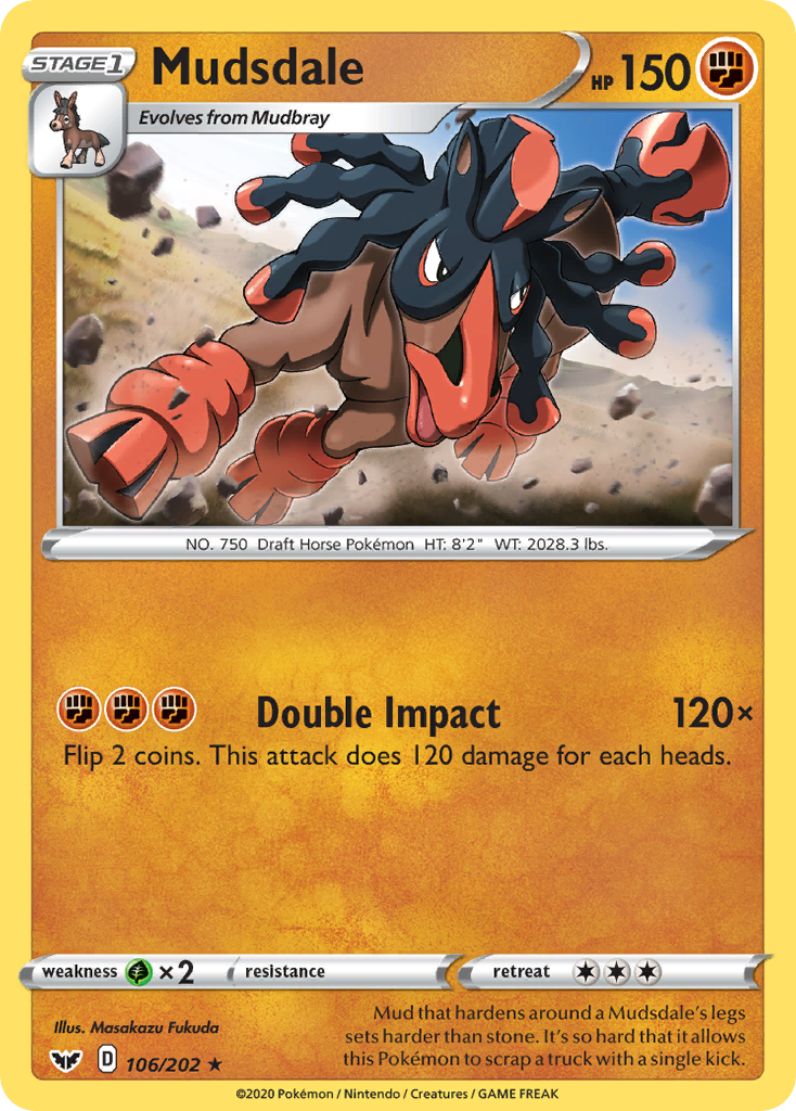 Mudsdale 106/202 Sword & Shield