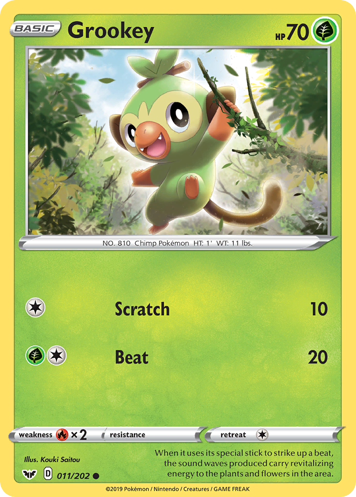 Grookey 011/202 Sword & Shield