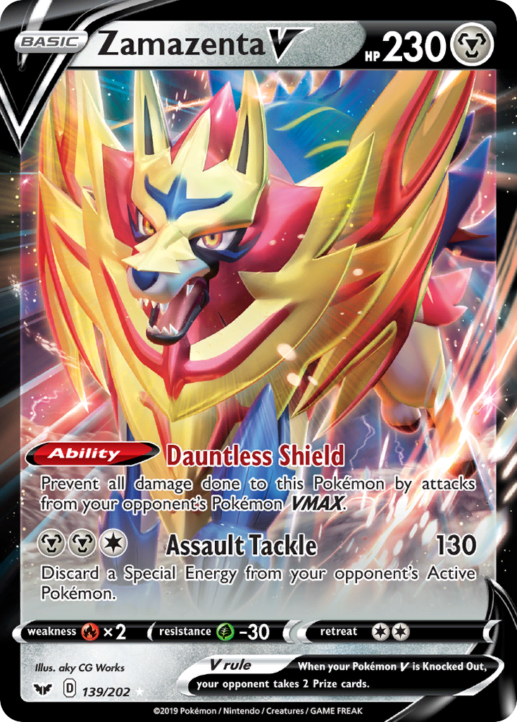 Zamazenta V 139/202 Sword & Shield