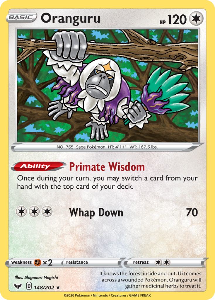 Oranguru 148/202 Sword & Shield