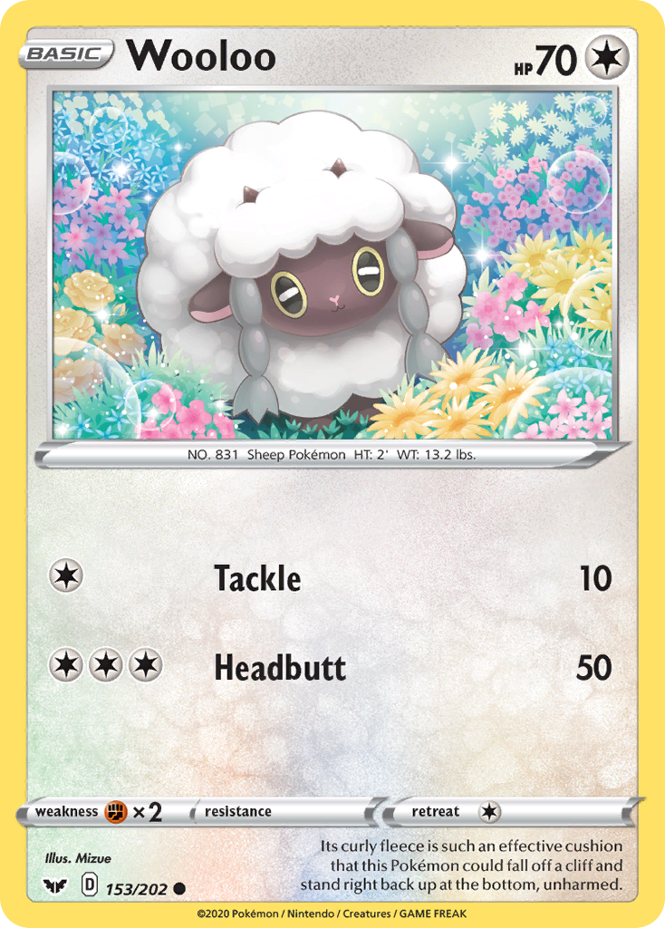Wooloo 153/202 Sword & Shield